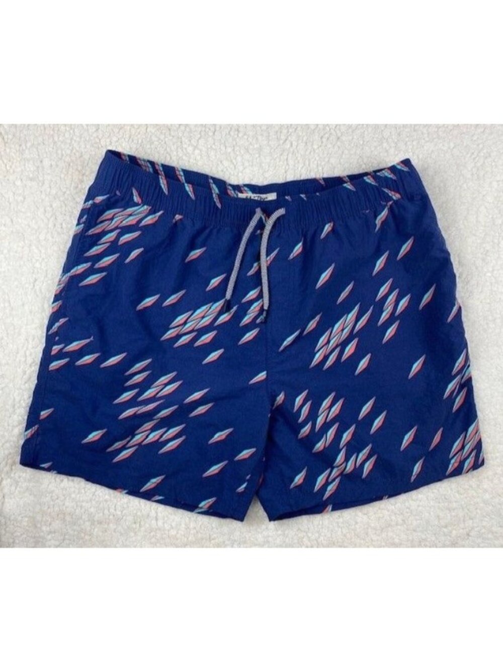 Reyn Spooner Swim Shorts Blue Mesh Lined Men's Size XL 5.5" Inseam Nylon Trunks